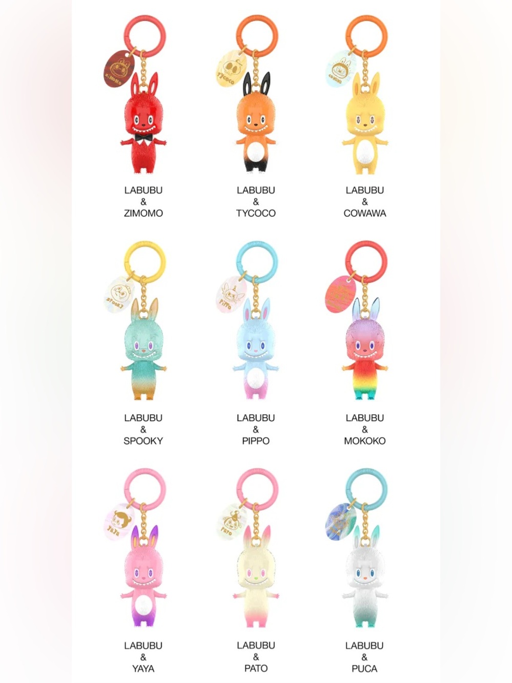 The Monsters LABUBU 10TH ANNIVERSARY KEYCHAIN